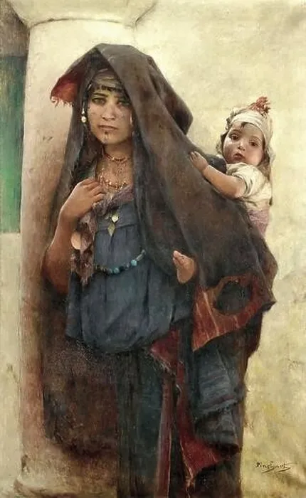 Framed Print : Pinchart Auguste Emile - Bédouine a Tunis - French School - 19th and Early 20th Century Framed Print : Pinchart Auguste Emile - Bédouine a Tunis - French School - 19th and Early 20th Century