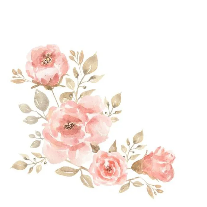 Framed Print : Pink Peony flowers bouquet Clipart Framed Print : Pink Peony flowers bouquet Clipart