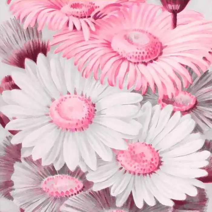 Framed Print : Pink-toned square floral art, digitally created Framed Print : Pink-toned square floral art, digitally created