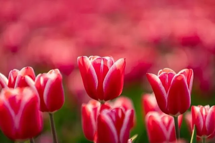 Framed Print : Pink tulips field with the sunlight. Famous beautiful flower bloom in spring day Framed Print : Pink tulips field with the sunlight. Famous beautiful flower bloom in spring day