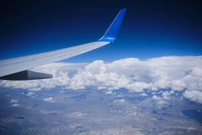 Framed Print : Plane horizon aerial view atmosphere edge. Airplane wing sky view Framed Print : Plane horizon aerial view atmosphere edge. Airplane wing sky view