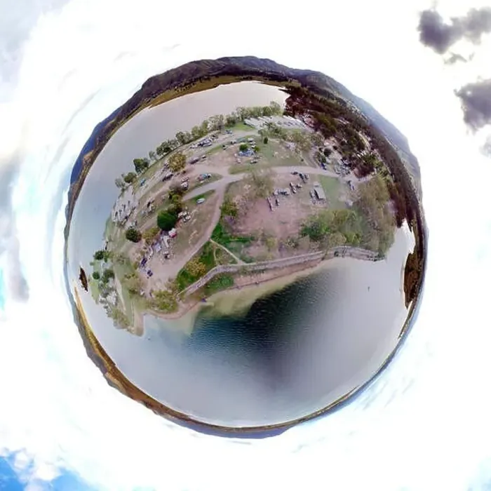 Framed Print : Planetoid view of Kirkleigh Framed Print : Planetoid view of Kirkleigh