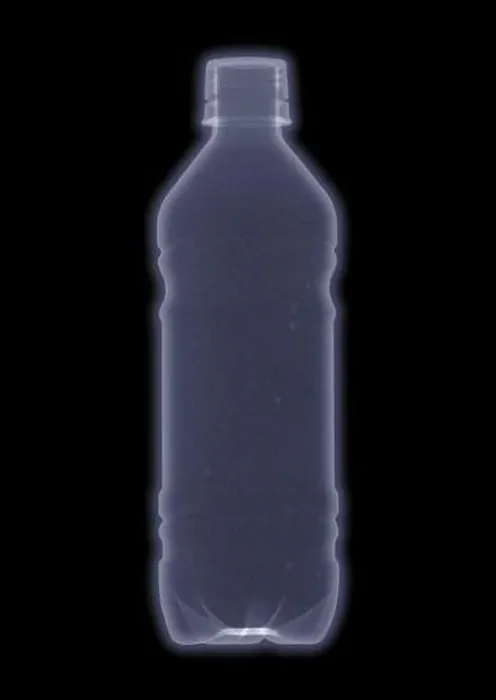 Framed Print : Plastic water bottle, X-ray Framed Print : Plastic water bottle, X-ray