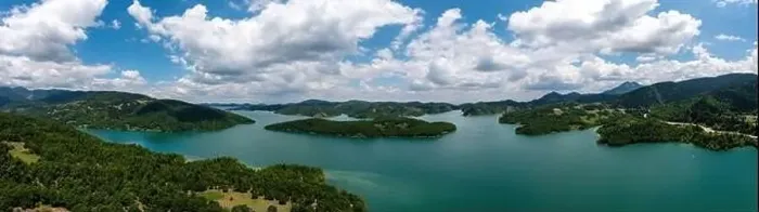 Framed Print : Plastiras Lake, Greece Panoramic aerial view Framed Print : Plastiras Lake, Greece Panoramic aerial view