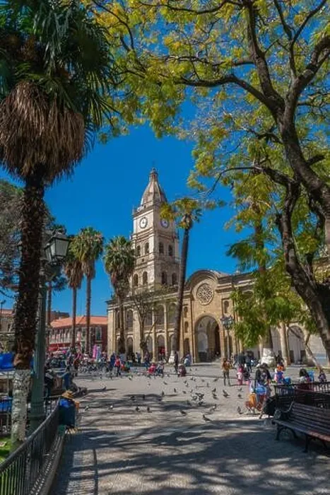 Framed Print : Plaza 14 de Septiembre, or Main Square of 14 September with the Metropolitan Cathedral, La Catedral Metropolitana, Cochabamba, Bolivia, Latin America Framed Print : Plaza 14 de Septiembre, or Main Square of 14 September with the Metropolitan Cathedral, La Catedral Metropolitana, Cochabamba, Bolivia, Latin America