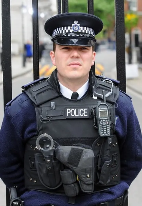 Framed Print : Police Officer, policeman at Downing Street, London, UK Framed Print : Police Officer, policeman at Downing Street, London, UK