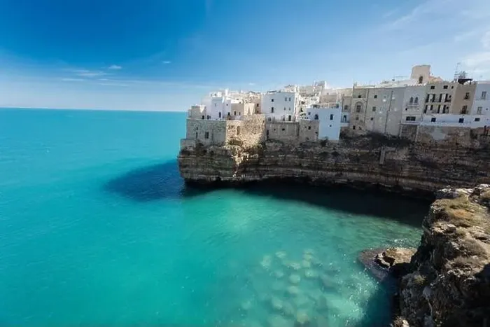 Framed Print : Polignano aerial view, apulia, italy Framed Print : Polignano aerial view, apulia, italy