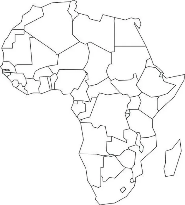 Framed Print : Political map of Africa. Simplified black wireframe outline. Vector illustration Framed Print : Political map of Africa. Simplified black wireframe outline. Vector illustration