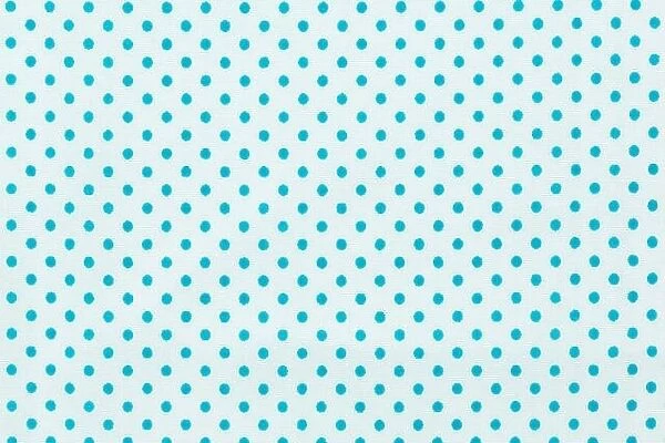 Polka dots in white and blue pattern fabric