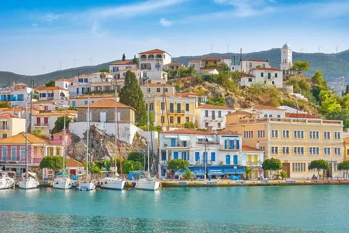 Framed Print : Poros Island, Argolida, Peloponnese, Greece Framed Print : Poros Island, Argolida, Peloponnese, Greece
