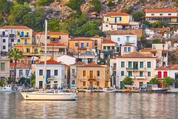 Framed Print : Poros Island, Argolida, Peloponnese, Greece Framed Print : Poros Island, Argolida, Peloponnese, Greece