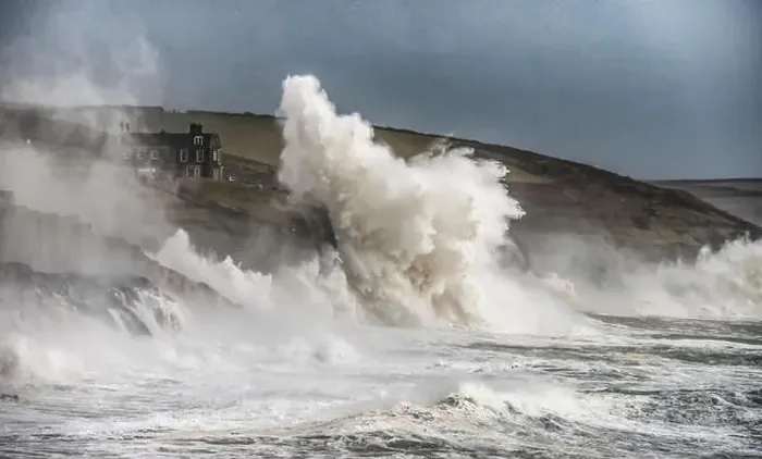Framed Print : Porthleven Harbour, Storm in Cornwall with Large waves hitting the cliffs in Cornwall Framed Print : Porthleven Harbour, Storm in Cornwall with Large waves hitting the cliffs in Cornwall