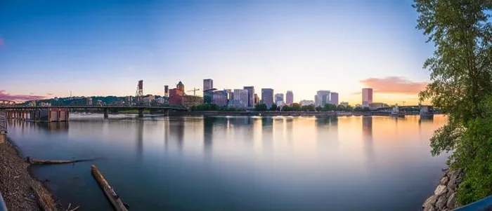 Framed Print : Portland, Oregon, USA skyline at dusk on the Willamette River Framed Print : Portland, Oregon, USA skyline at dusk on the Willamette River