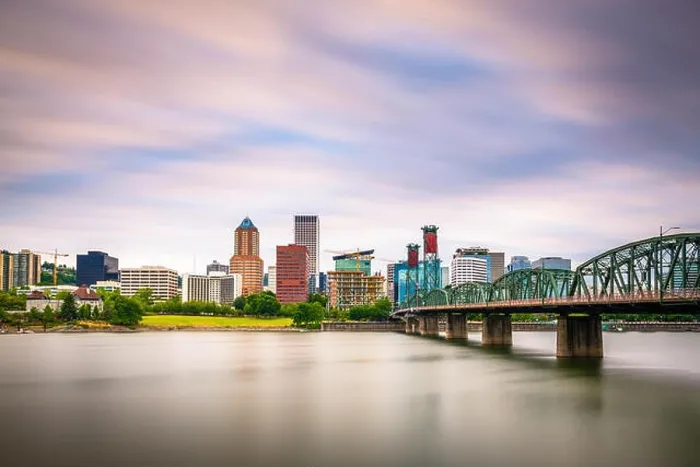 Framed Print : Portland, Oregon, USA skyline at dusk on the Willamette River Framed Print : Portland, Oregon, USA skyline at dusk on the Willamette River