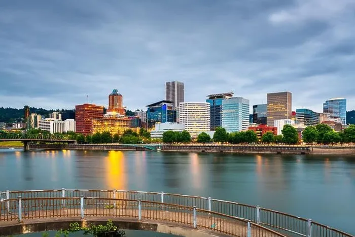 Framed Print : Portland, Oregon, USA skyline at dusk on the Willamette River Framed Print : Portland, Oregon, USA skyline at dusk on the Willamette River