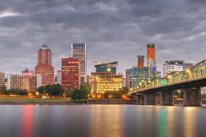 Framed Print : Portland, Oregon, USA skyline at dusk on the Willamette River Framed Print : Portland, Oregon, USA skyline at dusk on the Willamette River