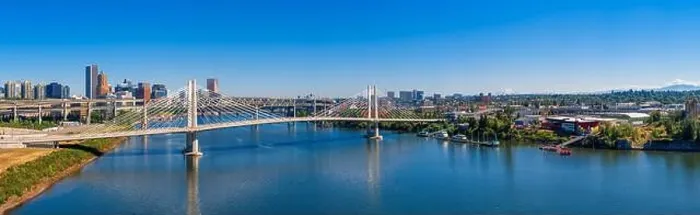 Framed Print : Portland, Oregon, USA skyline panorama on the Willamette River Framed Print : Portland, Oregon, USA skyline panorama on the Willamette River