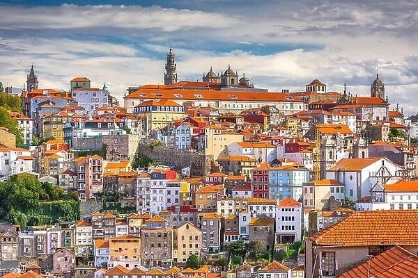 Porto, Portugal old town skyline