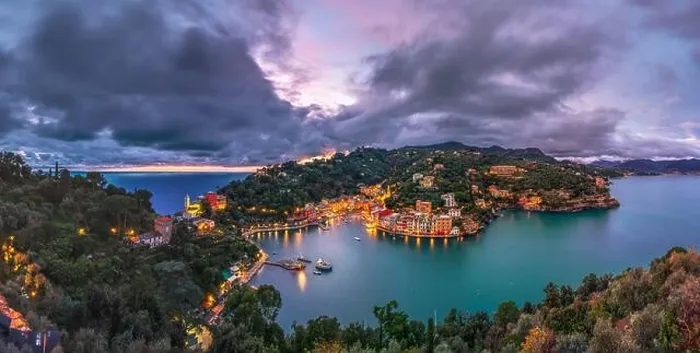 Framed Print : Portofino, Italy fishing village and commune in the Metropolitan City of Genova at dusk Framed Print : Portofino, Italy fishing village and commune in the Metropolitan City of Genova at dusk