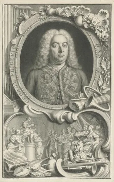Print of Georg Friedrich Handel, 1708-1780. Art Prints, Posters
