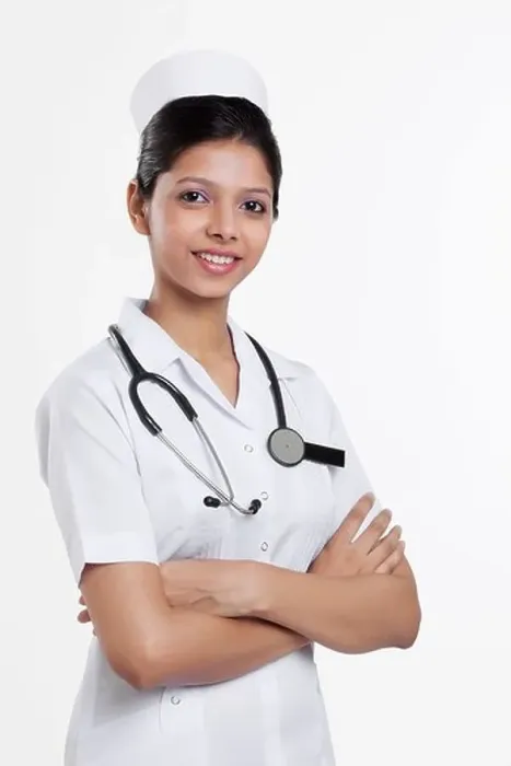Framed Print : Portrait of a nurse Framed Print : Portrait of a nurse