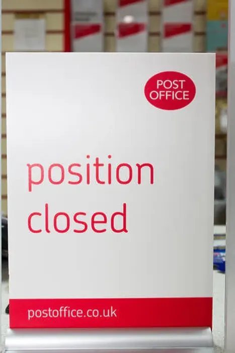 Framed Print : Post Office sign position closed Royal Mail Framed Print : Post Office sign position closed Royal Mail