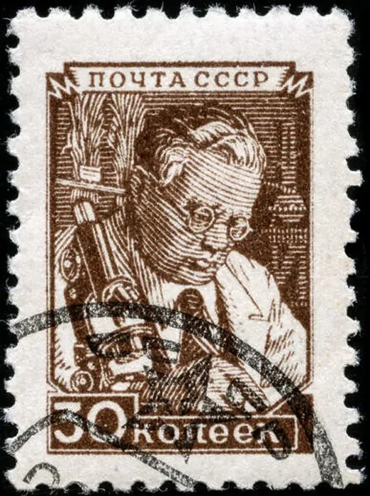 Framed Print : Postage stamp from the Soviet Union in the Definitive Issue No.8 series issued in 1949 Framed Print : Postage stamp from the Soviet Union in the Definitive Issue No.8 series issued in 1949