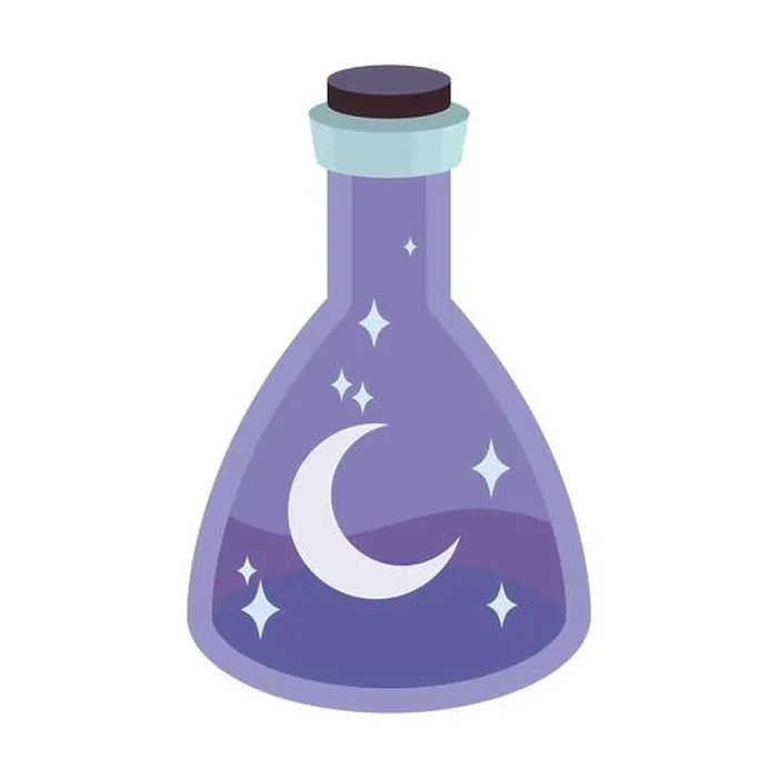 Framed Print : A potion containing a magic potion that sparkles with the moon Framed Print : A potion containing a magic potion that sparkles with the moon