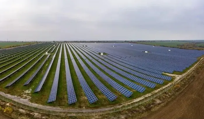 Framed Print : Power plant using renewable solar energy. Aerial drone shot Framed Print : Power plant using renewable solar energy. Aerial drone shot