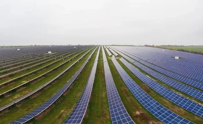 Framed Print : Power plant using renewable solar energy. Aerial drone shot Framed Print : Power plant using renewable solar energy. Aerial drone shot