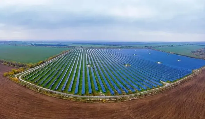 Framed Print : Power plant using renewable solar energy. Aerial drone shot Framed Print : Power plant using renewable solar energy. Aerial drone shot