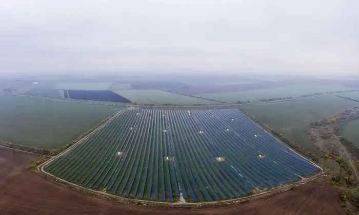 Framed Print : Power plant using renewable solar energy. Aerial drone shot Framed Print : Power plant using renewable solar energy. Aerial drone shot
