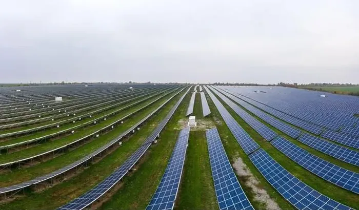 Framed Print : Power plant using renewable solar energy. Aerial drone shot Framed Print : Power plant using renewable solar energy. Aerial drone shot
