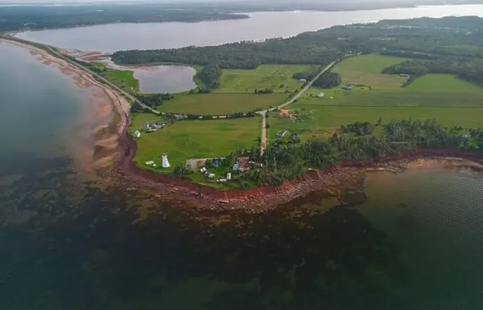 Framed Print : Prince Edward Island, aerial view Framed Print : Prince Edward Island, aerial view