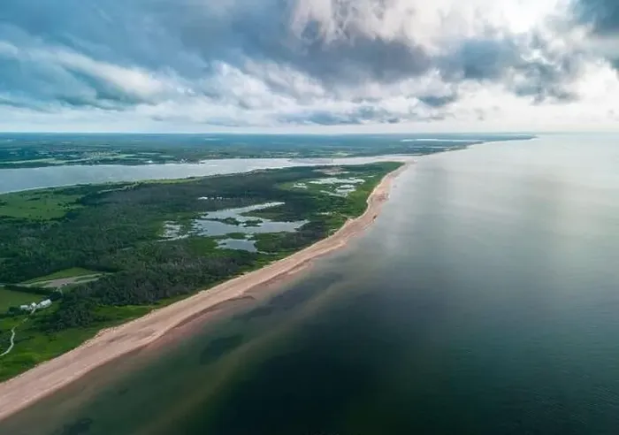Framed Print : Prince Edward Island, aerial view Framed Print : Prince Edward Island, aerial view