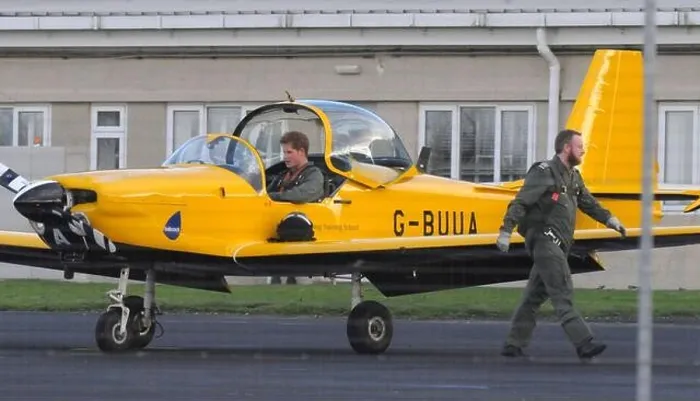 Framed Print : Prince Harry on his flying lesson in a Slingsby Firefly aircraft at Middle Wallop Army Flying Headquarters in Hampshire Framed Print : Prince Harry on his flying lesson in a Slingsby Firefly aircraft at Middle Wallop Army Flying Headquarters in Hampshire