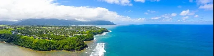 Framed Print : Princeville Kauai Hawaii Panorama Waterfront Framed Print : Princeville Kauai Hawaii Panorama Waterfront