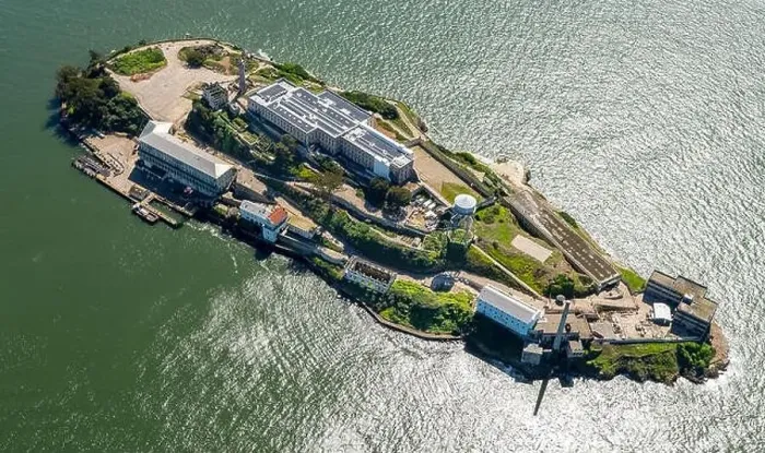 Framed Print : Prison Island Alcatraz, Alcatraz Island, Aerial view, San Francisco, San Francisco Bay Area, California, USA Framed Print : Prison Island Alcatraz, Alcatraz Island, Aerial view, San Francisco, San Francisco Bay Area, California, USA