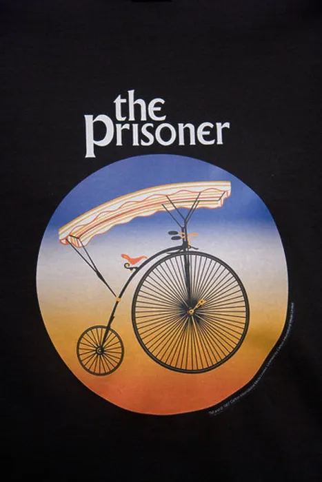 Framed Print : The Prisoner Patrick McGoohan penny farthing bicycle memorabilia. Portmeirion, near Bangor, North Wales, United Kingdom Framed Print : The Prisoner Patrick McGoohan penny farthing bicycle memorabilia. Portmeirion, near Bangor, North Wales, United Kingdom