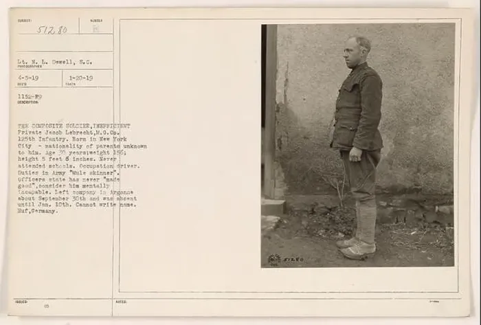 Framed Print : Private Jacob Lebrecht, a composite soldier in M Framed Print : Private Jacob Lebrecht, a composite soldier in M