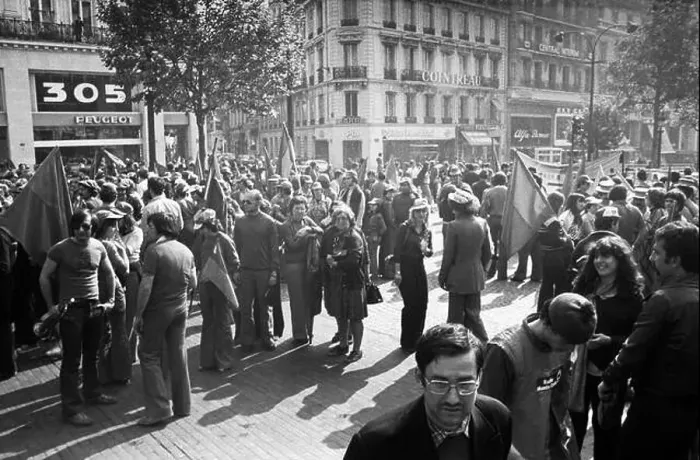 Framed Print : A procession of Beziers fans on the occasion of the victory in the rugby club championship Framed Print : A procession of Beziers fans on the occasion of the victory in the rugby club championship