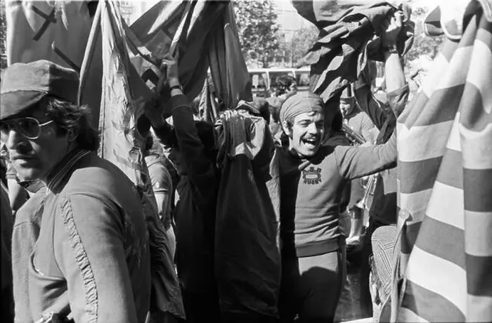 Framed Print : A procession of Beziers fans on the occasion of the victory in the rugby club championship Framed Print : A procession of Beziers fans on the occasion of the victory in the rugby club championship