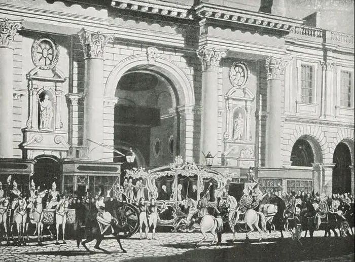 Framed Print : Proclamation of King George IV, at the Royal Exchange, 31 January 1820 Framed Print : Proclamation of King George IV, at the Royal Exchange, 31 January 1820