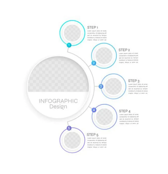 Framed Print : Project management infographic chart design template Framed Print : Project management infographic chart design template