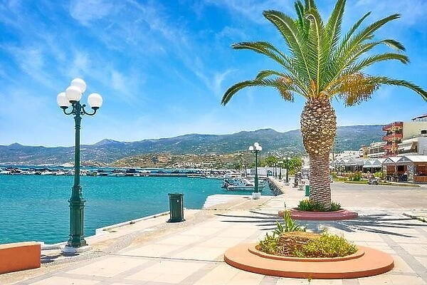 Promenade in Sitia, Crete Island, Greece