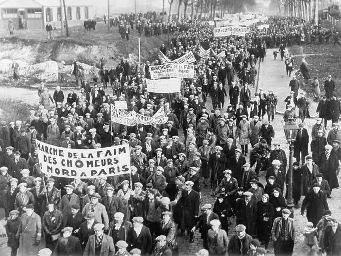 Framed Print : Protest during the Great Depression in France, 1933 Framed Print : Protest during the Great Depression in France, 1933