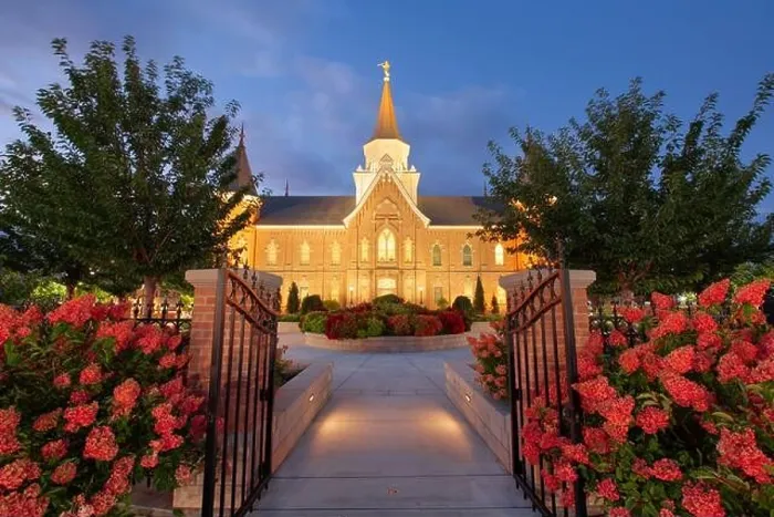 Framed Print : Provo, Utah, USA at Provo City Center Temple at twilight