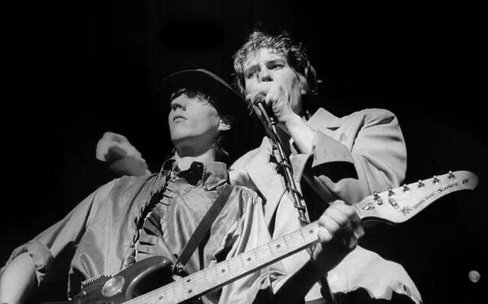Framed Print : The Psychedelic Furs perform in Boston, 1982