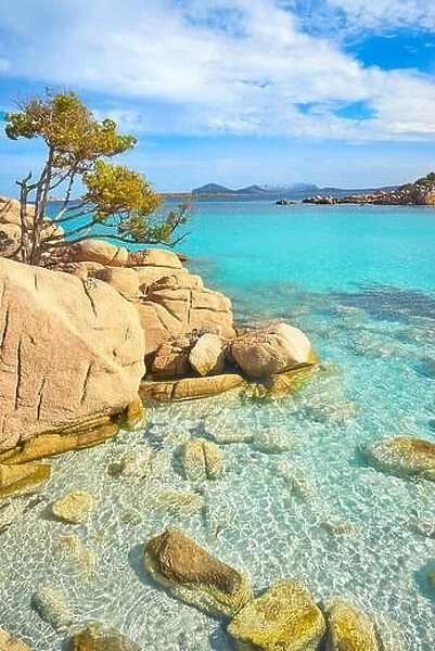 Punta dei Capriccioli Beach, Costa Smeralda, Sardinia Island, Italy