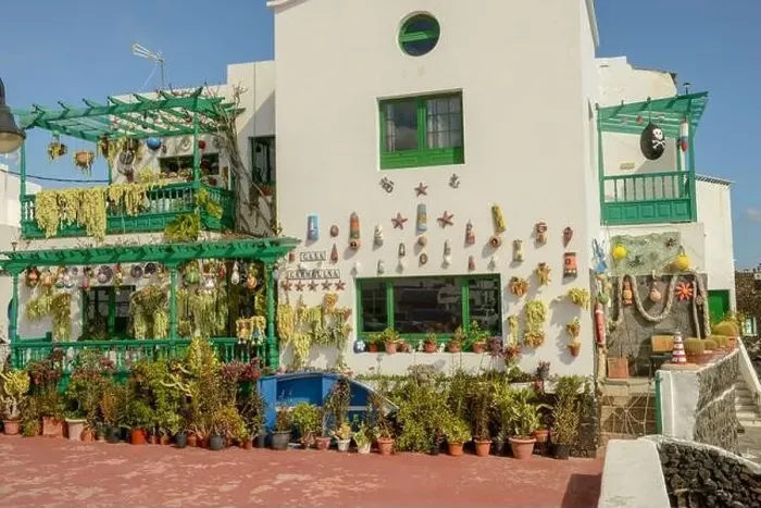 Framed Print : Punta Mujeres, Spain - 18 January 2021: rustical house at the village of Punta Mujeres on Lanzarote island in Spain Framed Print : Punta Mujeres, Spain - 18 January 2021: rustical house at the village of Punta Mujeres on Lanzarote island in Spain